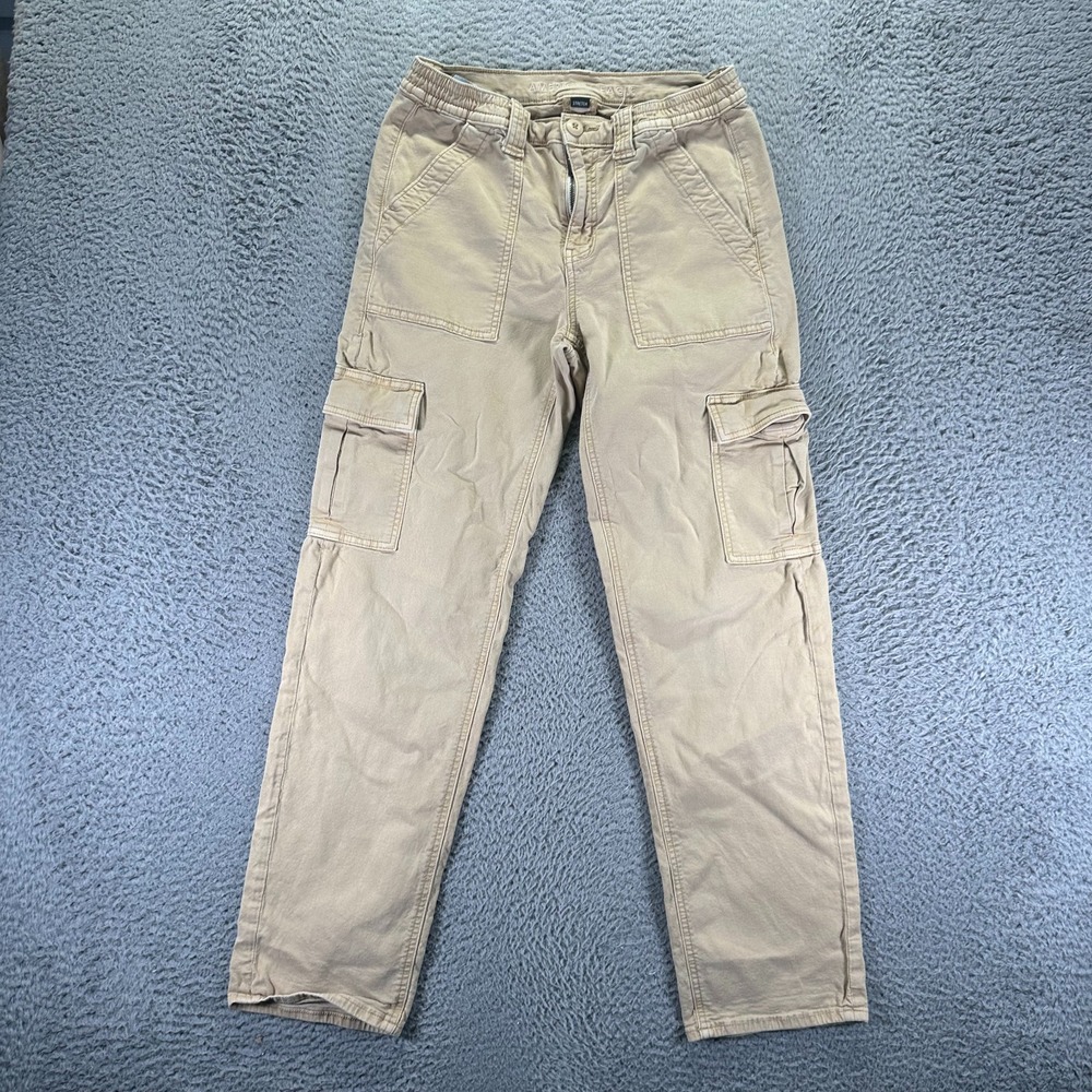 American Eagle Outfitters Pant Womens 6 Brown Cargo Straight Workwear Utility